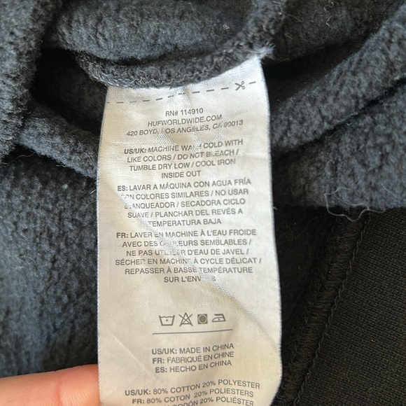 HUF x Marvel Wolverine "Weapon X" Adult Black Hoodie Comics Windsor-Smith Large - Picture 10 of 10